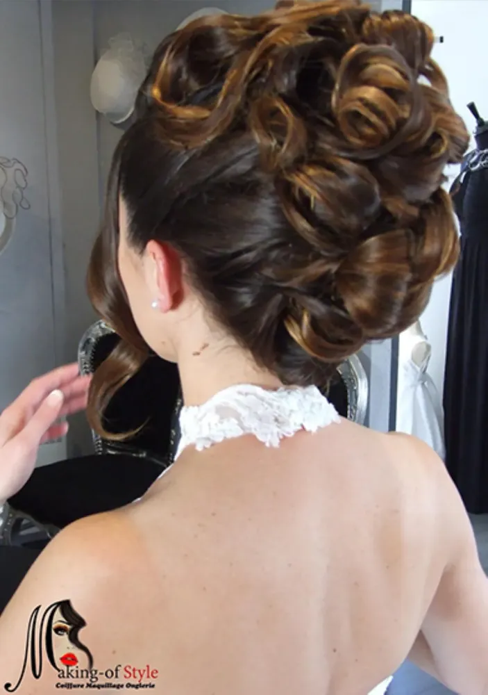 realisation d'un chignon