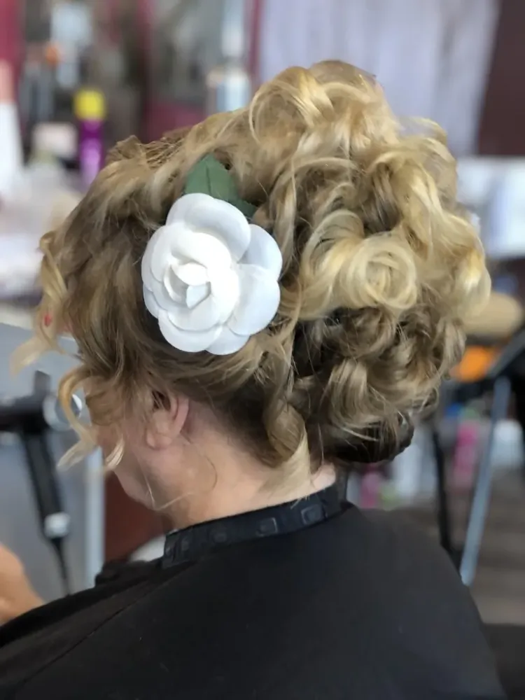 chignon de mariage
